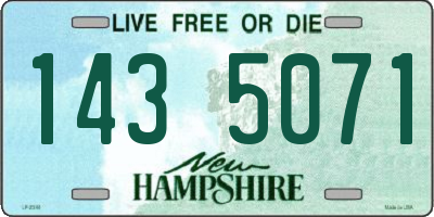 NH license plate 1435071