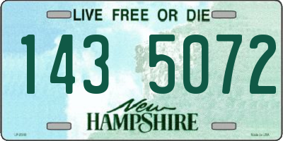 NH license plate 1435072