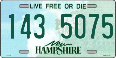 NH license plate 1435075