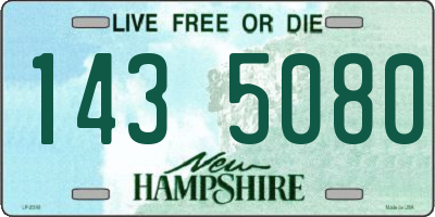 NH license plate 1435080