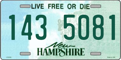 NH license plate 1435081