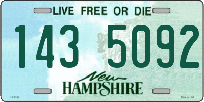 NH license plate 1435092