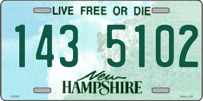 NH license plate 1435102