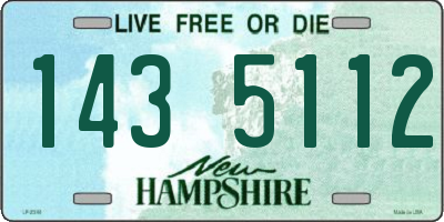 NH license plate 1435112