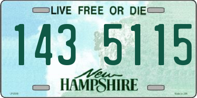 NH license plate 1435115