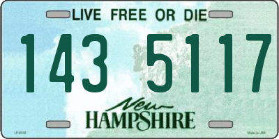 NH license plate 1435117