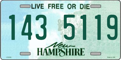 NH license plate 1435119