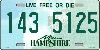 NH license plate 1435125