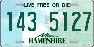 NH license plate 1435127