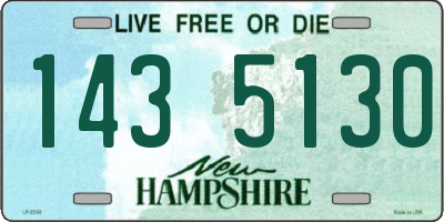 NH license plate 1435130
