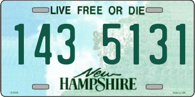 NH license plate 1435131