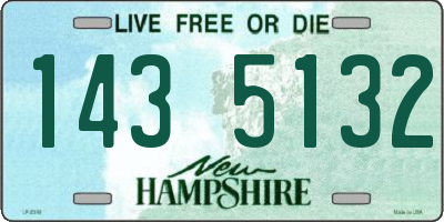 NH license plate 1435132