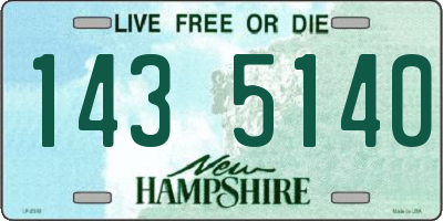 NH license plate 1435140