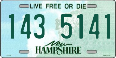 NH license plate 1435141
