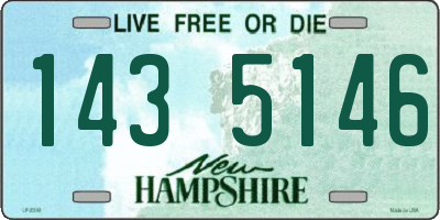 NH license plate 1435146