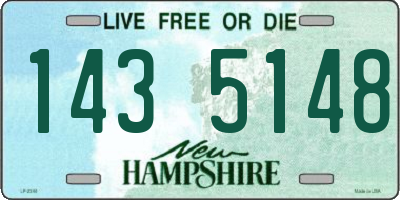 NH license plate 1435148