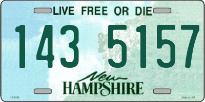 NH license plate 1435157