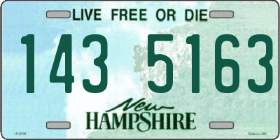 NH license plate 1435163