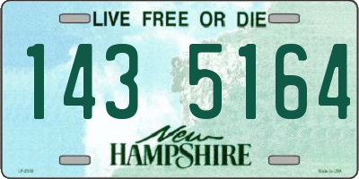 NH license plate 1435164