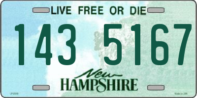 NH license plate 1435167