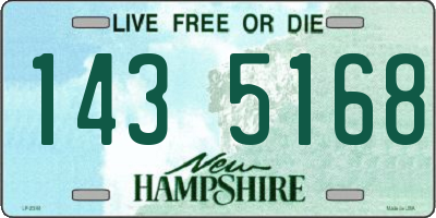 NH license plate 1435168