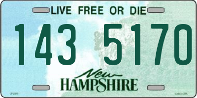 NH license plate 1435170