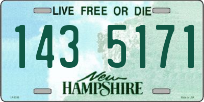 NH license plate 1435171