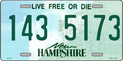 NH license plate 1435173