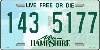 NH license plate 1435177