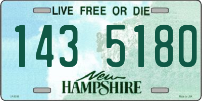 NH license plate 1435180
