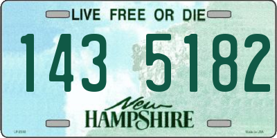NH license plate 1435182