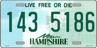 NH license plate 1435186