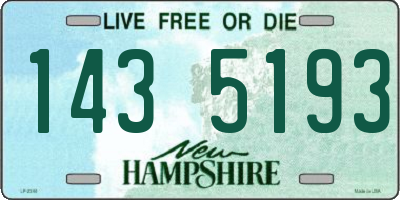 NH license plate 1435193