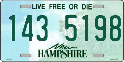 NH license plate 1435198