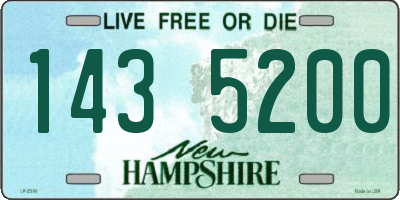 NH license plate 1435200