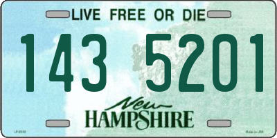 NH license plate 1435201