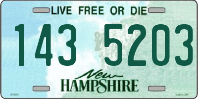 NH license plate 1435203