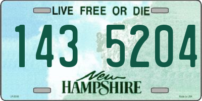NH license plate 1435204
