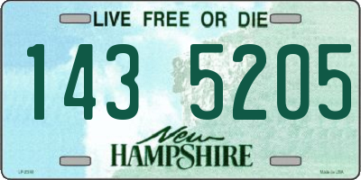 NH license plate 1435205