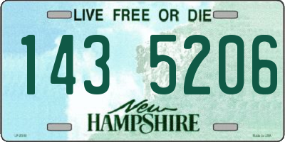 NH license plate 1435206