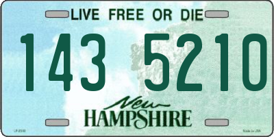 NH license plate 1435210
