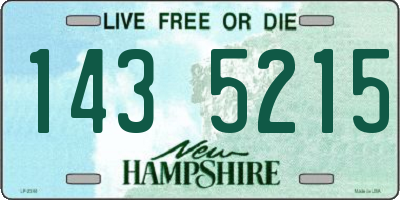 NH license plate 1435215