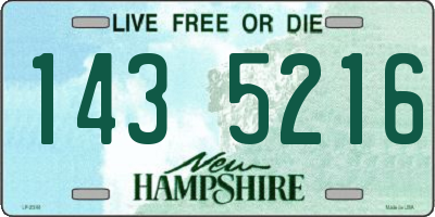 NH license plate 1435216