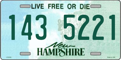 NH license plate 1435221
