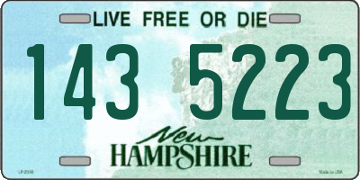 NH license plate 1435223