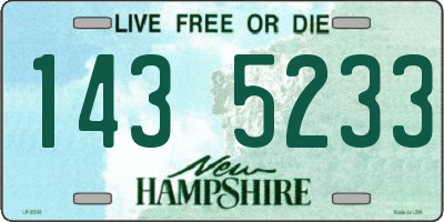 NH license plate 1435233