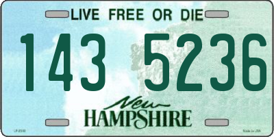 NH license plate 1435236