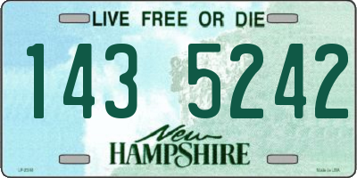 NH license plate 1435242