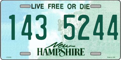 NH license plate 1435244