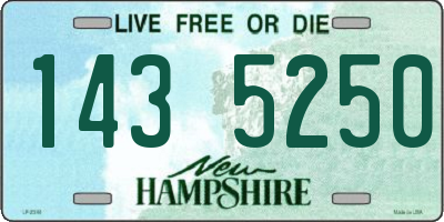 NH license plate 1435250